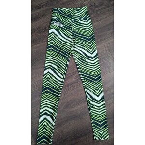 NFL Team Apparel Seattle Seahawks Rain Print Workout Leggings Women's Small